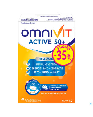 Omnivit active comp eff. 50+20    promo -35%