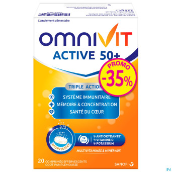 Omnivit active comp eff. 50+20    promo -35%