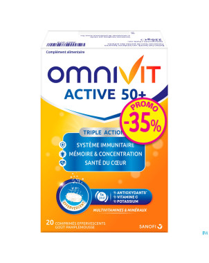 Omnivit active comp eff. 50+20    promo -35%
