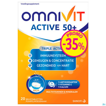 Omnivit active comp eff. 50+20    promo -35%