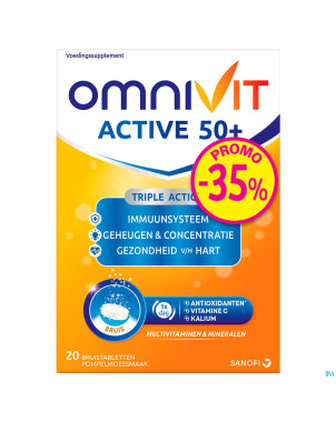 Omnivit active comp eff. 50+20    promo -35%
