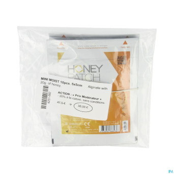 Honeypatch mini moist miel cic.5g+alg.ster5x5cm 10