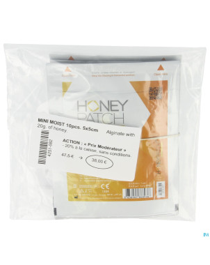 Honeypatch mini moist miel cic.5g+alg.ster5x5cm 10