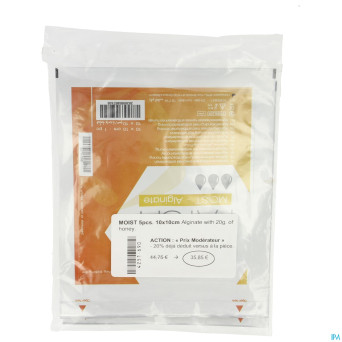 Honeypatch moist miel cicatr.20g+alg.ster10x10cm 5