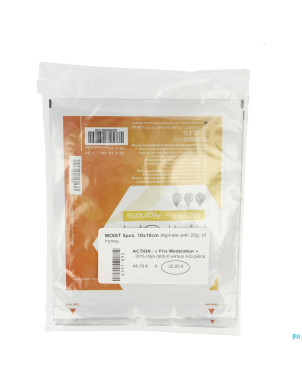 Honeypatch moist miel cicatr.20g+alg.ster10x10cm 5
