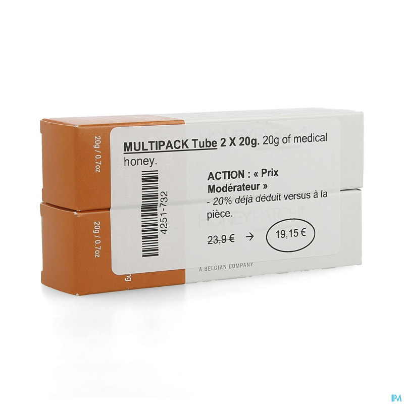 Honeypatch miel cicatrisant plaies    tube 2x20g