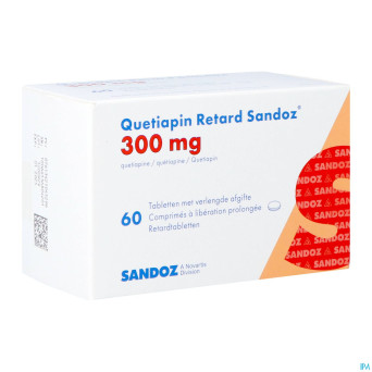 Quetiapin retard sandoz 300mg lib.prol.   comp  60