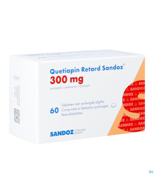 Quetiapin retard sandoz 300mg lib.prol.   comp  60