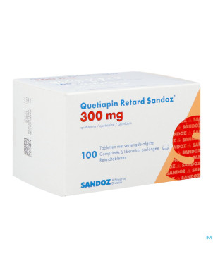 Quetiapin retard sandoz 300mg lib.prol.   comp 100