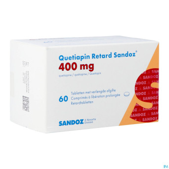 Quetiapin retard sandoz 400mg lib.prol.   comp  60