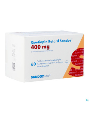 Quetiapin retard sandoz 400mg lib.prol.   comp  60