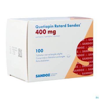 Quetiapin retard sandoz 400mg lib.prol.   comp 100
