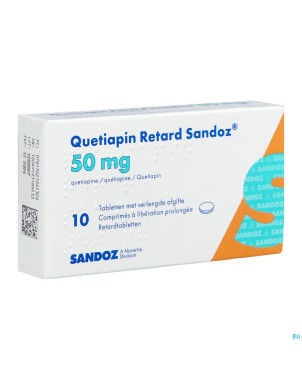 Quetiapin retard sandoz  50mg lib.prol.   comp  10
