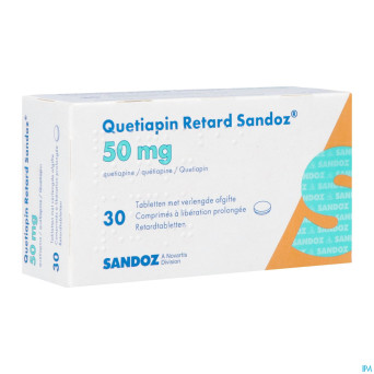 Quetiapin retard sandoz  50mg lib.prol.   comp  30