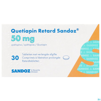 Quetiapin retard sandoz  50mg lib.prol.   comp  30