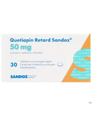 Quetiapin retard sandoz  50mg lib.prol.   comp  30