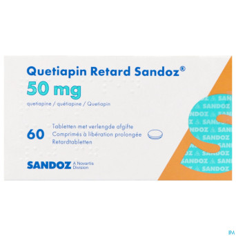 Quetiapin retard sandoz  50mg lib.prol.   comp  60