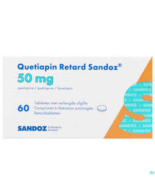 Quetiapin retard sandoz  50mg lib.prol.   comp  60