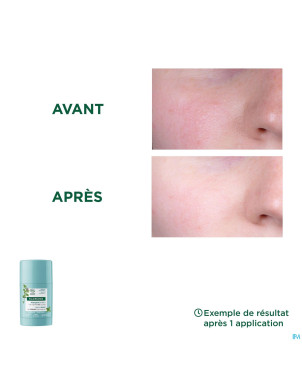 Klorane visage menthe aquatique masque stick   25g