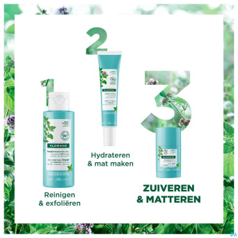 Klorane visage menthe aquatique masque stick   25g