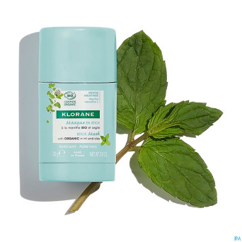 Klorane visage menthe aquatique masque stick   25g