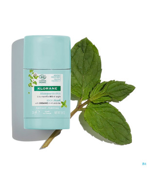 Klorane visage menthe aquatique masque stick   25g