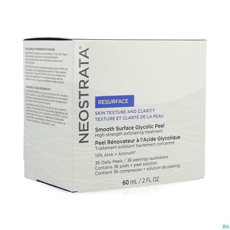 Neostrata peel renov.acid glycoliq. pads 36+ 60ml