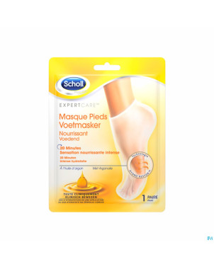 Scholl masque pieds nourrissant huile argan 1paire