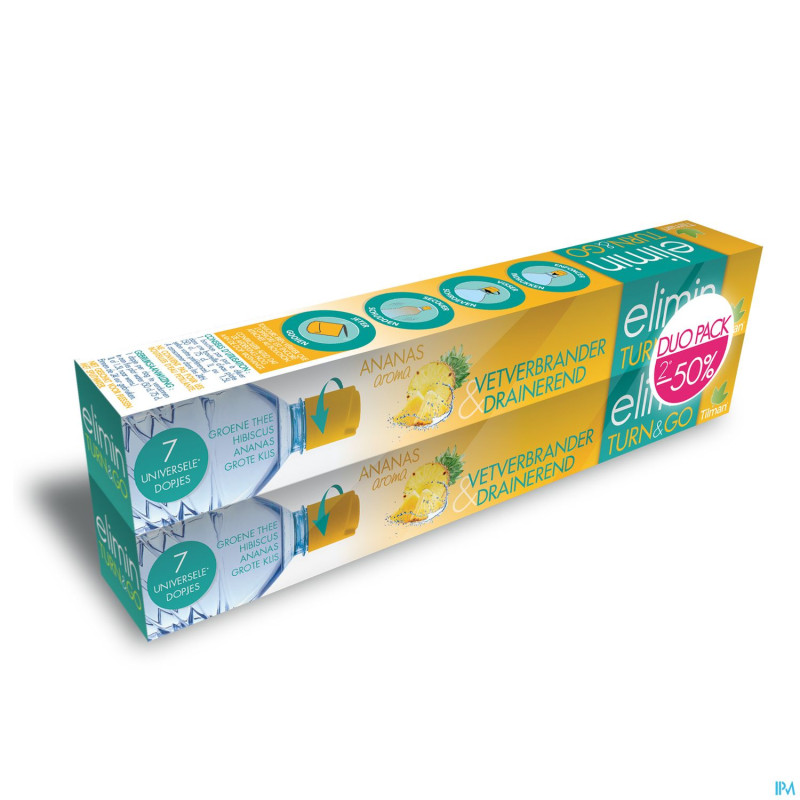 Elimin turn&go ananas duo pack    bouchons 2x7