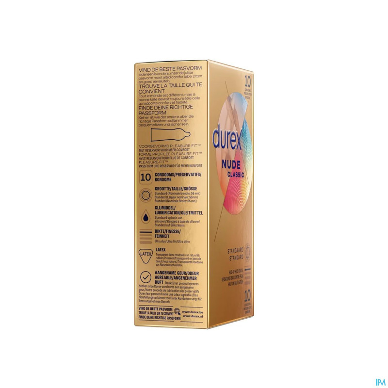 Durex nude    preservatifs 10