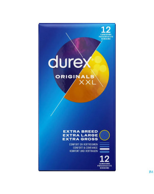 Durex originals xl  preservatifs 12