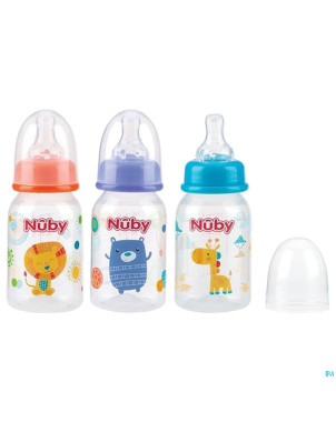 Nuby biberon col standard debit lent  0m+    120ml