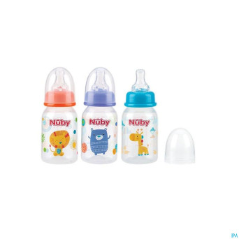 Nuby biberon col standard debit lent  0m+    120ml