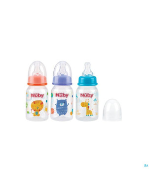 Nuby biberon col standard debit lent  0m+    120ml