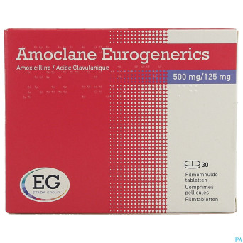 Amoclaneeurogenerics 500mg/125mg comp pell    30