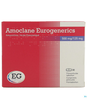 Amoclaneeurogenerics 500mg/125mg comp pell    30