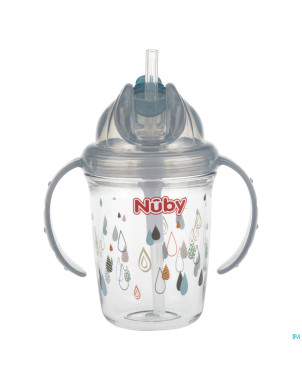Nuby gobelet flip-it tritan anses gris 12m+  240ml