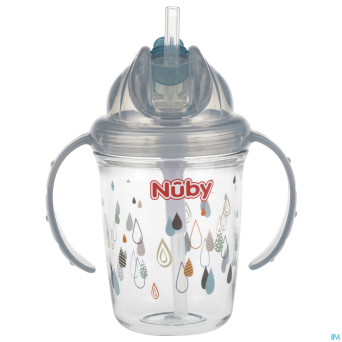 Nuby gobelet flip-it tritan anses gris 12m+  240ml
