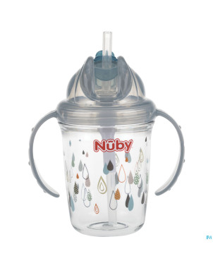 Nuby gobelet flip-it tritan anses gris 12m+  240ml