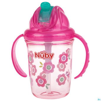 Nuby gobelet flip-it tritan anses gris 12m+  240ml