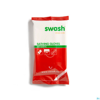Swash bathing gloves antiseptic ff    pack 8