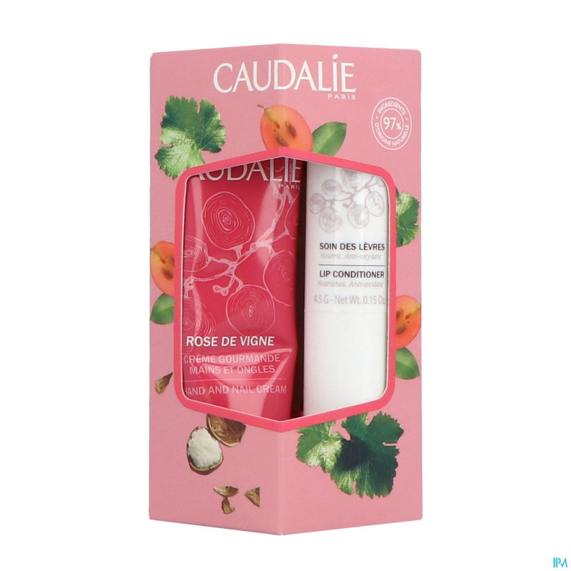 Caudalie duo liphand rose vigne    4,5g+30ml