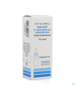 Minurin 0,1mg/ml sol pulv nasal 5ml (es)