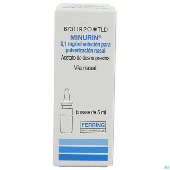 Minurin 0,1mg/ml sol pulv nasal 5ml (es)