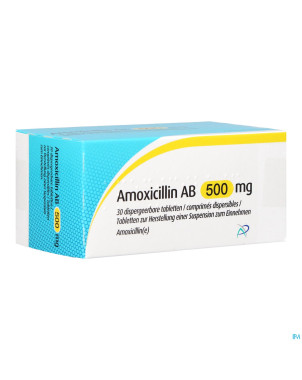 Amoxicillin ab  500mg comp disp.  30 x 500mg