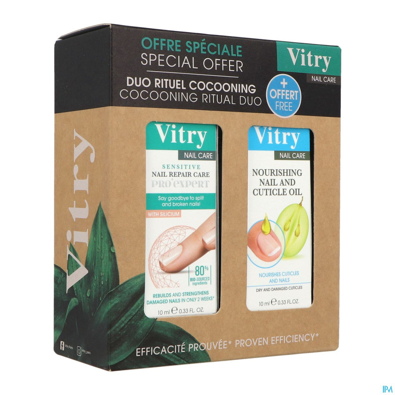 Vitry duo soin ongles sensitive exp+huile    promo