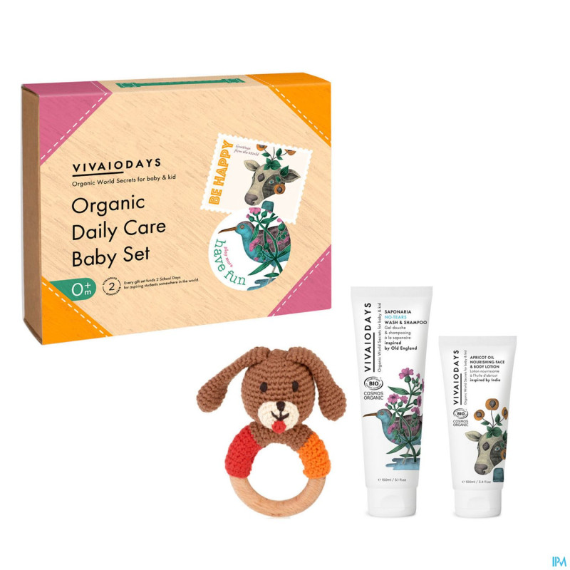 Vivaiodays gift set organic daily care baby set