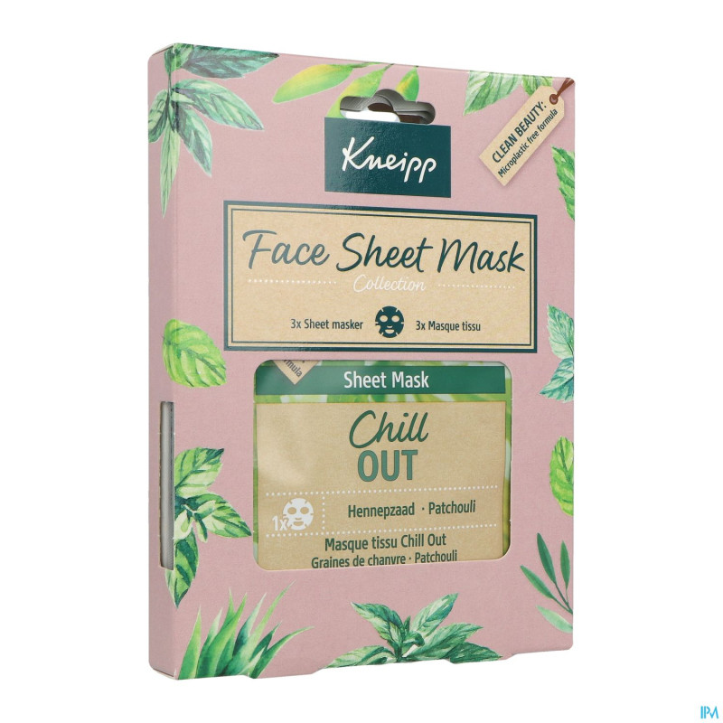 Kneipp coffret cadeau masques tissu 3