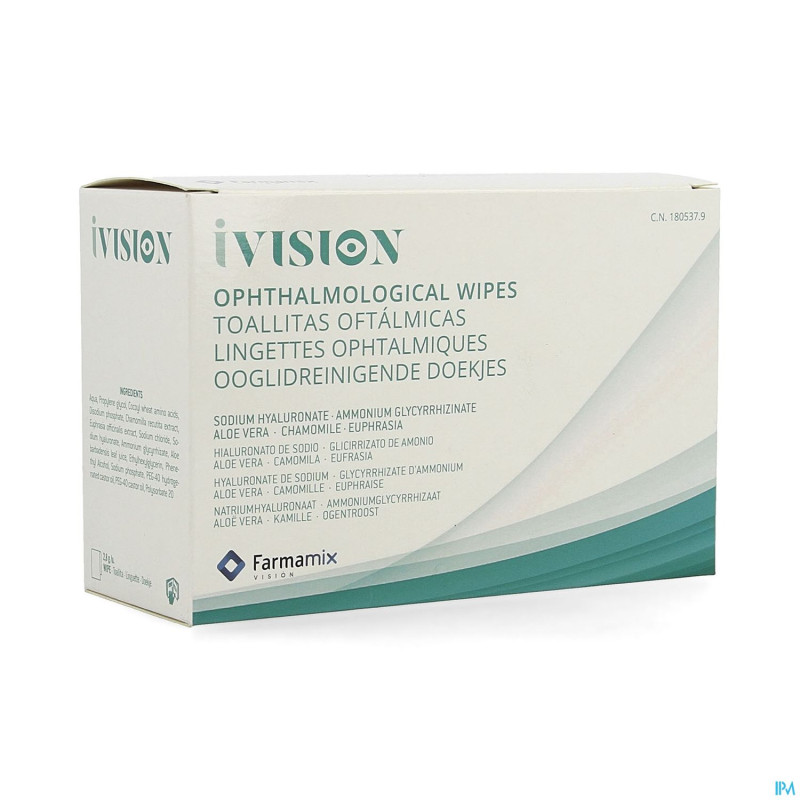 Ivision lingettes ophtalmiques   20