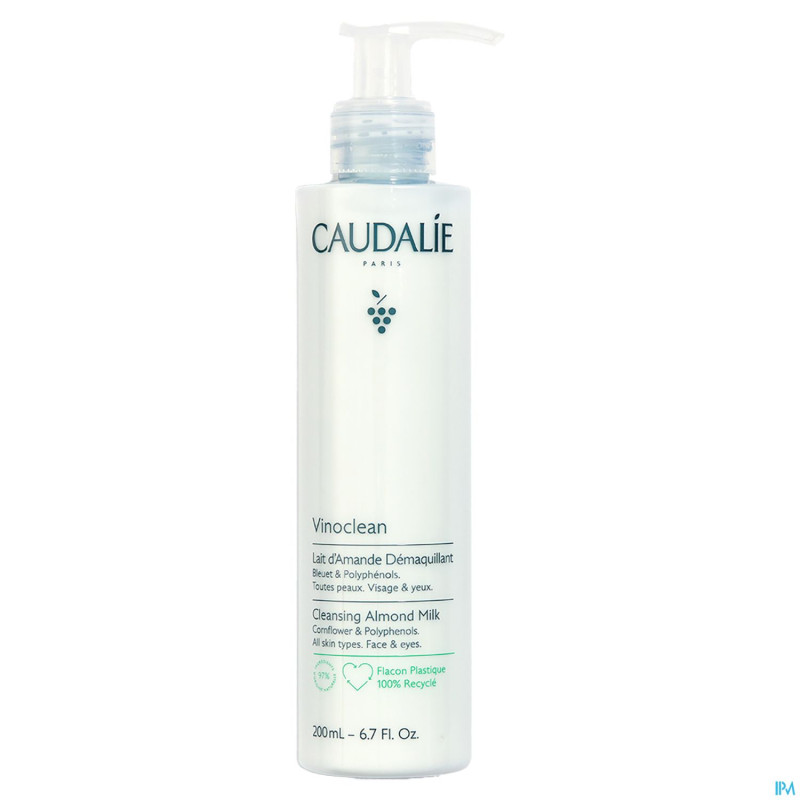 Caudalie vinoclean lait amande demaquillant 200ml